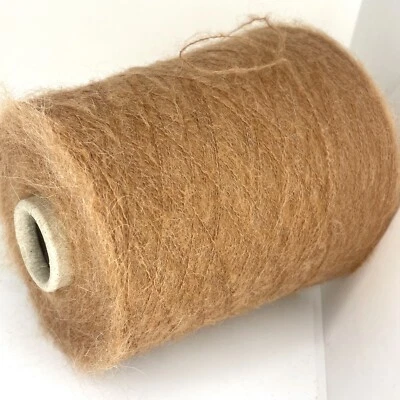 STOCKYARNHOUSE Camel Beige ALPACA WOOL LACE WEIGHT Yarn on Cone Knitting *USA TARIFF FREE*