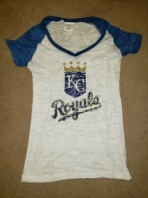 Kansas City Royals Campus Lifestyle Shirt T-shirt Top Womens XS Extra Small  - Image 1 of 4