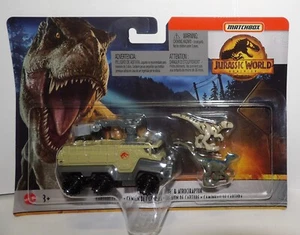 Matchbox Jurassic World Dominion VELOCIRAPTOR ATROCIRAPTOR CAPTURE TRUCK New - Picture 1 of 7
