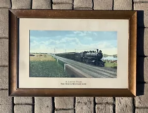A Limited Train North Western Line, 1907 Photochrom Print by Detroit Publishing - Picture 1 of 12