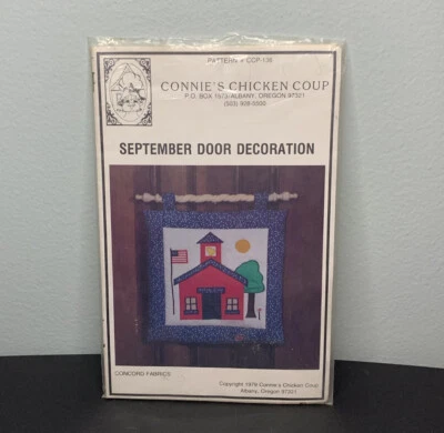 De Colección Connie’s Pollo Golpe Septiembre Puerta Decoración Escuela Patrón Sin Cortar 1979 EE. UU. Foto 1 de 4