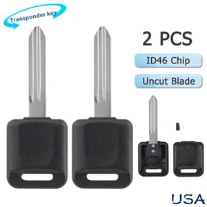 2 For Nissan Sentra Titan Versa Xterra Transponder Chip Key Blank N104 ID46 Chip - Bild 1 von 8
