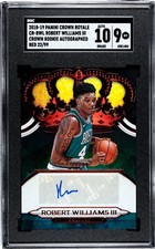 2018-19 Crown Royale Robert Williams III Red Rookie Auto RC #/99 SGC 9 POP 1