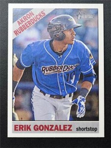 2015 Topps Heritage Minors #166 Erik Gonzalez - NM-MT