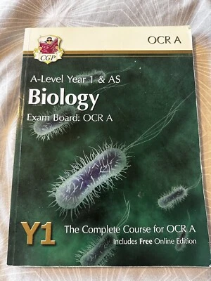 CGP A-Level Year 1 And AS Biology Ocr Complete Revision Guide and Practice - Image 1 of 4