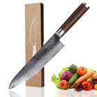 8 inch Chef Knife Japanese VG10 Damascus Steel Kitchen Cutlery Wooden Handle