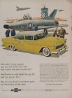 1954 vintage Chevrolet Bel Air Four-door Sedan print ad, Post World War II.
