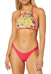 Pistol Panties Women's High Neck Pink Laurett Bikini Set Size UK 10 - Picture 1 of 6