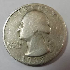 1937-S Washington Quarter 300F10 - Foto 1 di 2