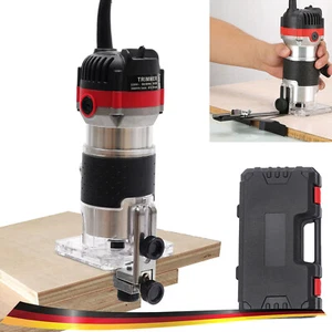 220V 30000RPM Elektrik Hand Trimmer 1/4" 800W Laminergerät Router Oberfräse Holz - Bild 1 von 12