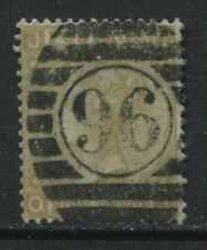 GB 1867 9d VF used with bold SON London numeral 96
