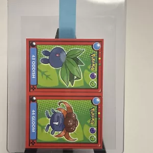 Oddish + Gloom 43/44 Nintendo Pokedex Album Sticker Gradeable Rare - Picture 1 of 2
