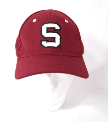 University Of Stanford Cardinal Hat Size 7 1/4 Burgundy Stitched Fitted Zephyr - Image 1 of 4