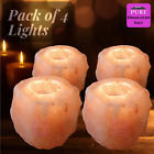Himalayan Salt Candle Holder Tealight 4 Pack Nice Gift Ideal Home Decoration