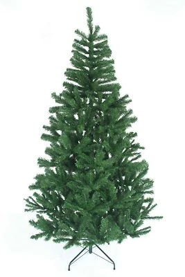 Artificial Xmas Tree Christmas Green Spruce Pine Fir 5/6/7ft Stand Decoration - Image 1 of 3
