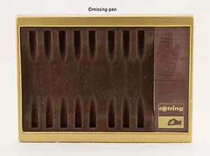 very rare and used Rotring Pen Tray for 8 pens in darkbrown in good condition - Picture 1 of 1