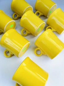 (8) HLC Fiesta USA Yellow Tom Jerry Ring Holder Coffee Cup Mug - Picture 1 of 6