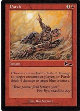 Parch *PLAYSET* Magic MtG x4 Urza's Legacy SP