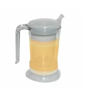 Vaso alimentador para adultos con mango, tapa y pico - taza de alimentación para adultos ayudas para beber - Imagen 1 de 9
