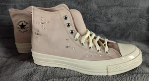 Converse Chuk 70 Hi Top A12411C Women's Studs & Pearls Pink Sneakers Size 9.5 - Picture 1 of 7