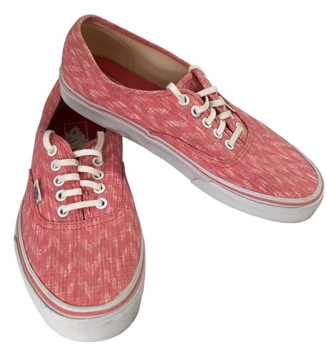 Sneakers donna Vans off the Wall rosa bianco chevron taglia 9 5 skate basse zigzag