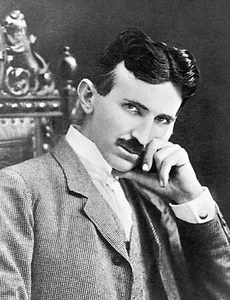Nikola Tesla (1896) inventor serbio físico futurista - impresión artística de 17"x22" - Imagen 1 de 1