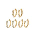 Baublebar Jewelry Sugarfix By Baublebar Crystal Gold And Pearl Hoop Earring Set 