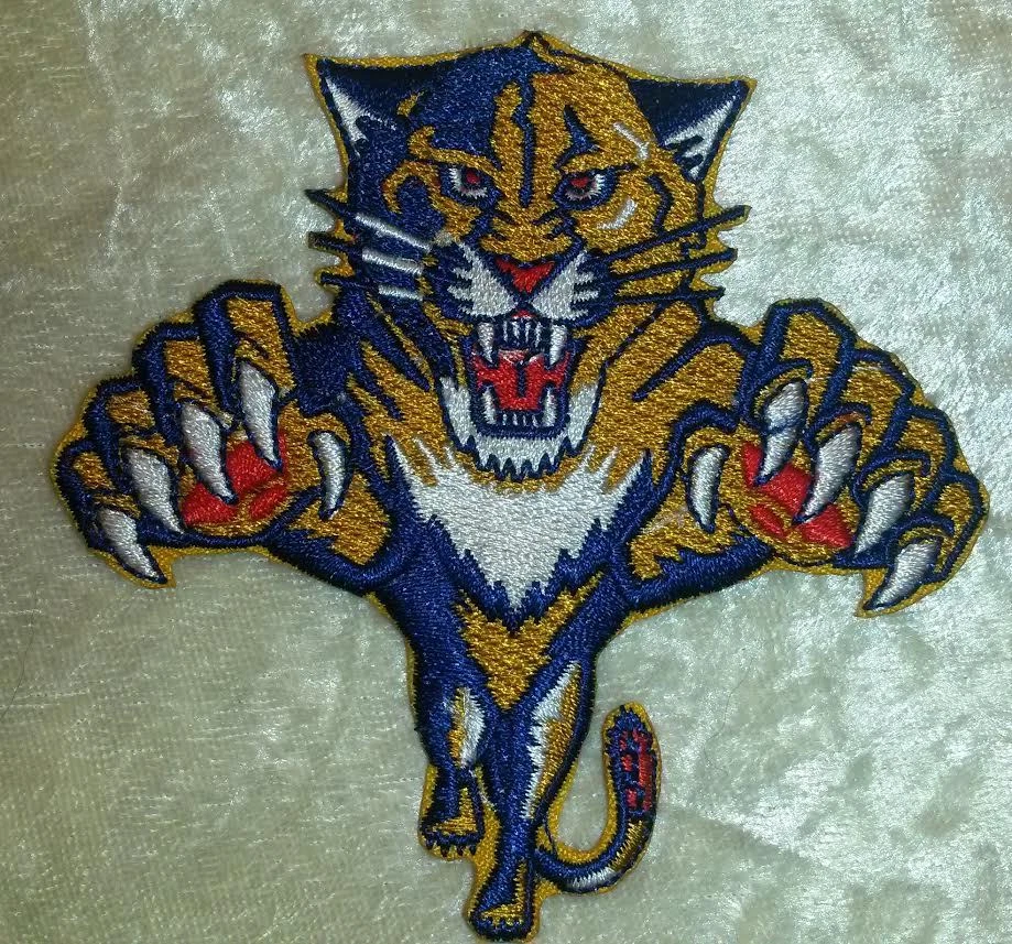 Florida Panthers 3.5" Iron On Embroidered Patch ~ Free Tracking~