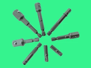 Stecknuss Adapter für Bohrmaschine-Akkuschrauber Set 8tlg.Steckschlüssel Bit - Bild 1 von 3
