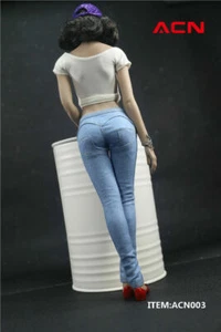 Acntoys 1/6 Female Slim Jeans ACN003C Pants Fit 12'' Phicen Tbleague Figure Body - Bild 1 von 3