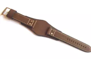 Fossil CH2987 Original Spare Leather Strap Watch Band Brown With Underlay 22 MM - Picture 1 of 2