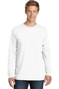 Port & Company - Men's Beach Wash Garment-Dyed Long Sleeve Tee - Picture 1 of 29