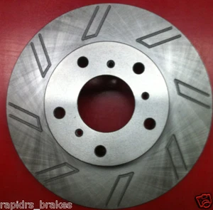 COMMODORE VT, VX,VU, VY, VZ CALAIS DISC BRAKE ROTORS SLOTTED FULL SET WITH PADS - Picture 1 of 1