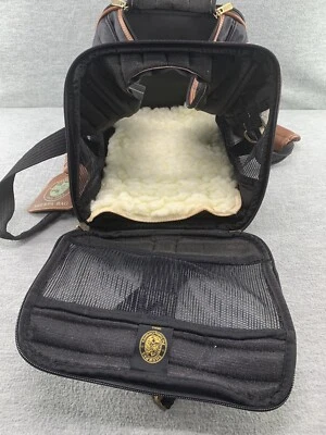 BOLSO NEGRO SHERPA'S PET TRADING COMPANY DELUXE ANIMAL PET PORTADOR TALLA PEQUEÑA Foto 1 de 4