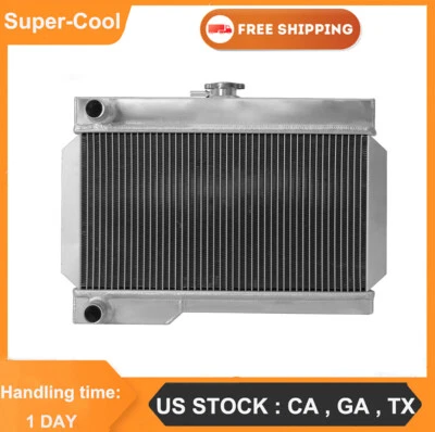 All Aluminum Radiator For MG 1968-1975  MGB GT / Base / MK 1.8L (MT) 2ROWS Foto 1 de 4