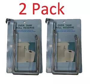 2 x PORTA CARTA IGIENICA DI RISERVA Da appendere al serbatoio tessuto metallico - Foto 1 di 1