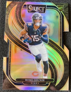 2024 Select #136 Rome Odunze PLATEADO Troquelado SP RC Novato. Chicago Bears - Imagen 1 de 2