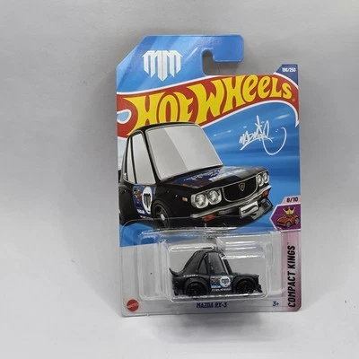 Mazda RX-3 #196 Mad Mike Negro Compacto Kings 8/10 2025 Hot Wheels Estuche K Foto 1 de 2