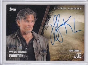 Topps  2017 Walking Dead Evolution Autograph A-JK Jeff Kober as Joe 50/50 Black - Picture 1 of 1