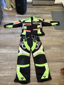 Arcticwear Arctic Cat Racing Team Jacket/Pants Youth Neon Green Orange Black - Picture 1 of 13