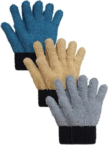 3 Paar Mikrofaser Pflanzen Staubhandschuhe Blatt Reinigungshandschuhe für Zimmerpflanzen, - Bild 1 von 7