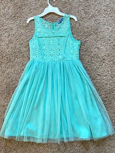 Truly Me Exc Condition 16 Tule Netting Tween Girls Dress Special Occasion Mint - Picture 1 of 3