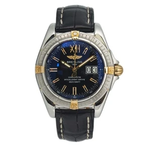 Breitling Windrider Cockpit B49350 Gold/Steel Black Dial Automatic Watch 41mm - Picture 1 of 6
