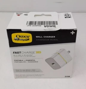 Otterbox 20W Caricatore da Parete USB-C Ricarica Rapida per Apple iPhone Samsung 9V / 2.22A - Foto 1 di 8