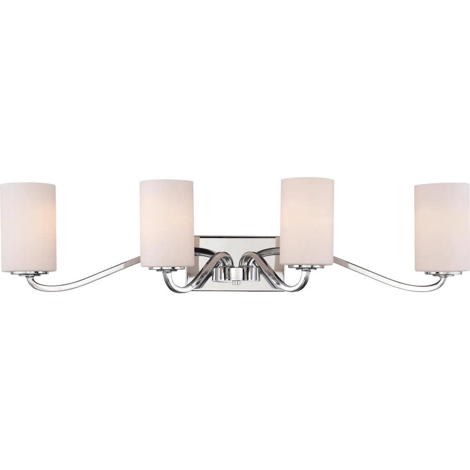 Nuvo Lighting 60/5871 Willow 4 Light 34"W Bathroom Vanity Light - Nickel - Image 1 of 1