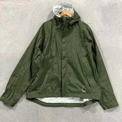 Sierra Designs Jacket Mens XL Windbreaker Green Hood Lightweight Full Zip - Image 1 of 4
