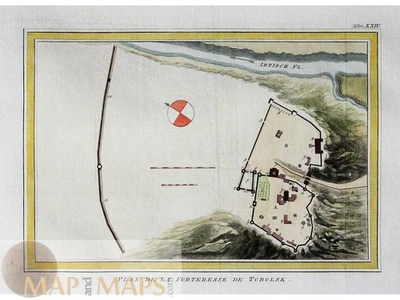Tobolsk Kremlin Map, Russia – Bellin Antique Plan 1752 - Image 1 of 2