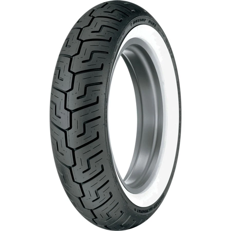 Dunlop Harley Davidson D401 Whitewall Rear Tire - Wide Whitewall / 150/80B-16 - Изображение 1 из 4