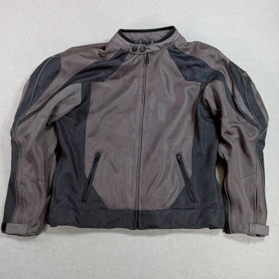 Triumph Motorcycle Riding Jacket Mens M Removable CE D30 Armor Gray Black Mesh - Image 1 of 4