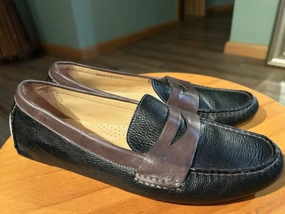 Cole Haan Women's Black Leather Slip On Penny Loafers Size: 9.5 US - Image 1 of 4